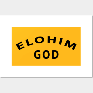 Elohim God Inspirational Christian Posters and Art